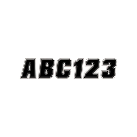 Sticker Kit - 2" - Black/Silver