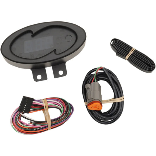 5000 Series Wave Speedometer - Black - 2" H x 4.25" W