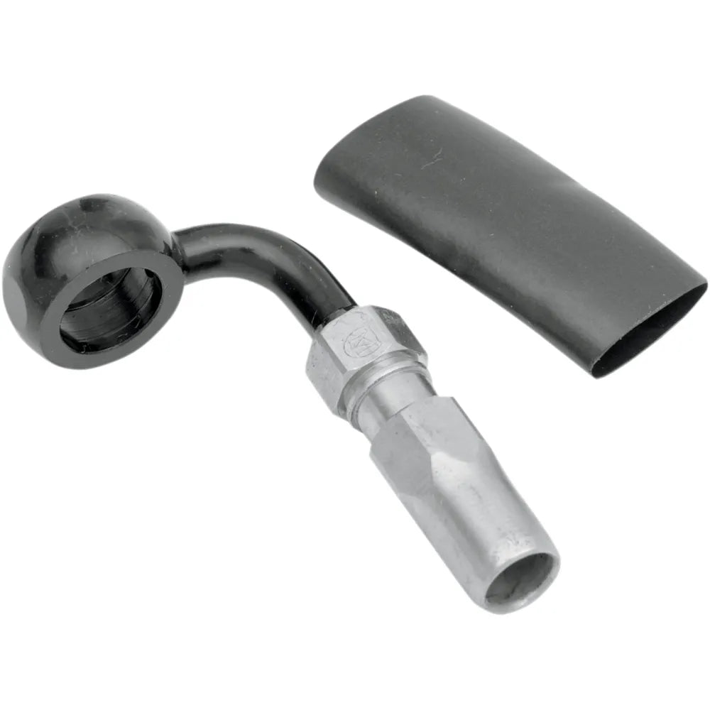 BYO® Banjo para construir tu propio con accesorio - Banjo de freno BYO - 12 mm-90° - Negro