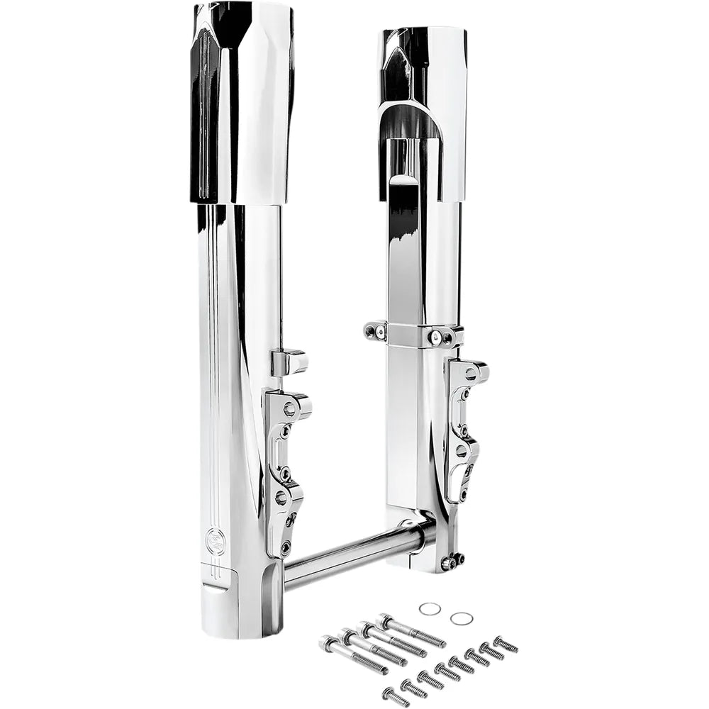 Lower Fork Leg - Chrome - Dual Disc