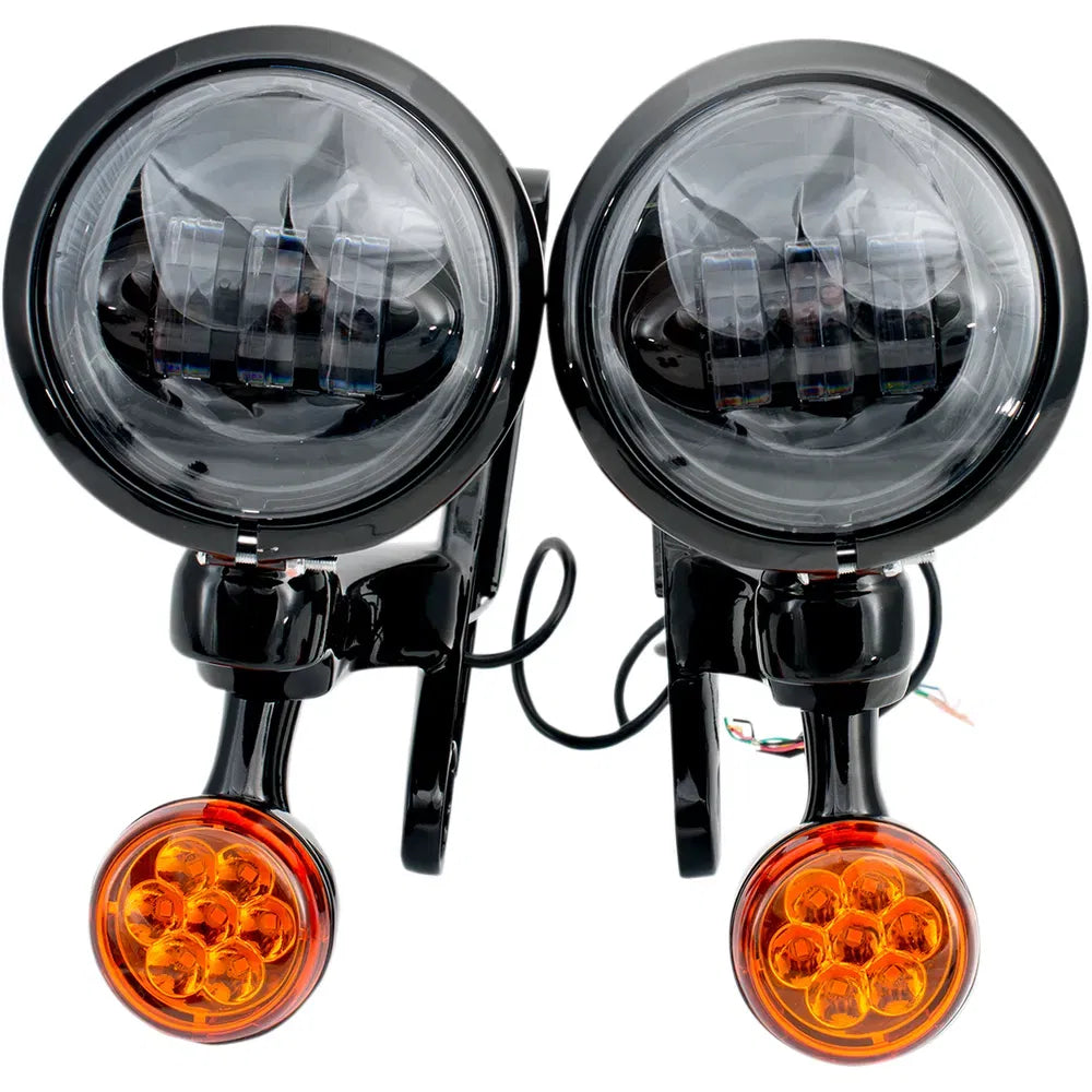 LED Turn/Run Lights 4-1/2" - Black/Black