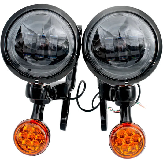 LED Turn/Run Lights 4-1/2" - Black/Black