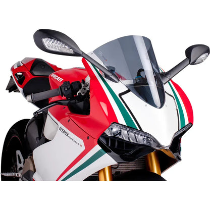 Parabrisas Z-Racing - Parabrisas de carrera - 15-3/4" - Ahumado - Panigale