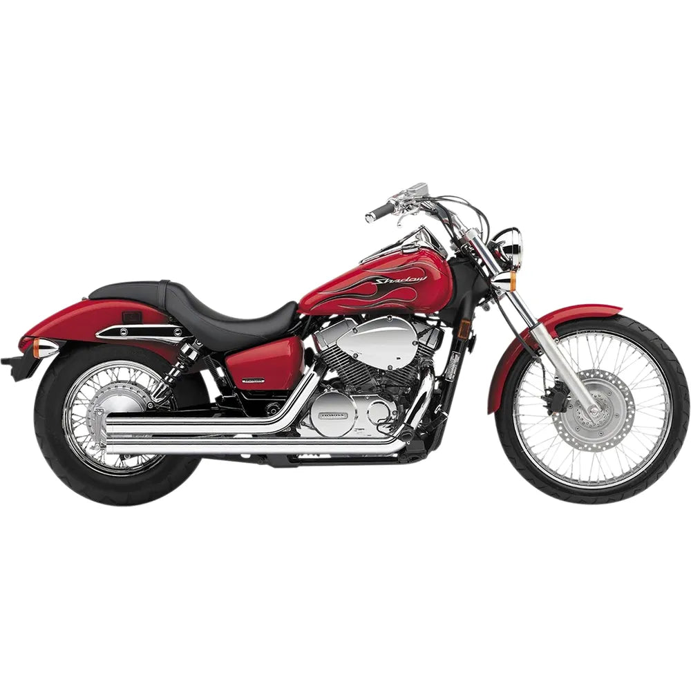 Streetrod Slashdown Exhaust - Chrome - VT750 Spirit