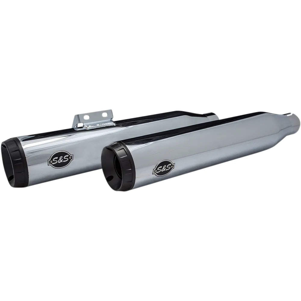 Grand National Race Mufflers for Softail - Chrome