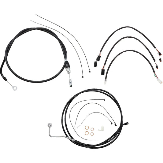 Kit de instalación de manillar XR - Kit de instalación de manillar XR - Perchas para monos de 15"-17" - FLH '21 - Negro