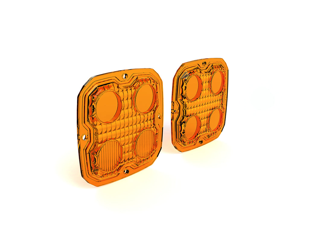 Kit de lentes TriOptic™ para luces LED D4 - ámbar o amarillo selectivo