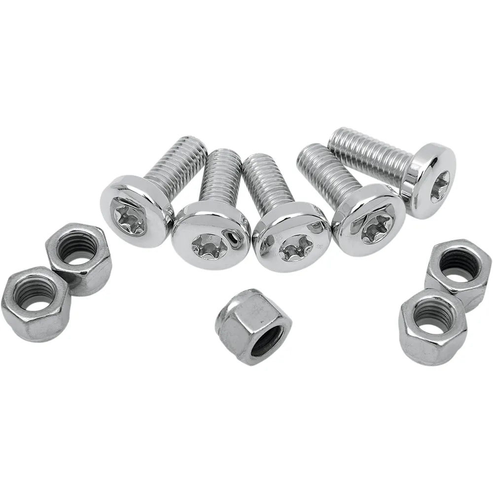 Tornillos del disco de freno trasero cromo