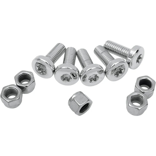 Tornillos del disco de freno trasero cromo