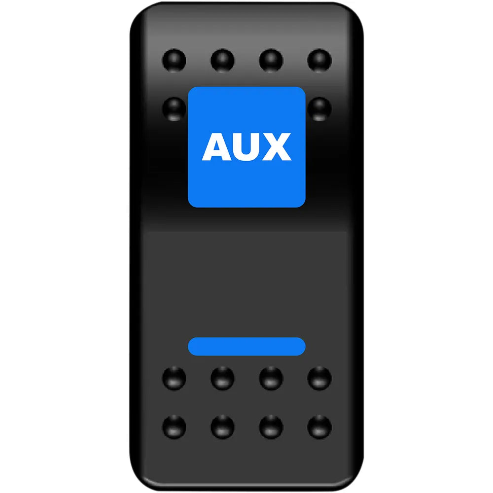 Rocker Switch - Auxilary Power - Blue