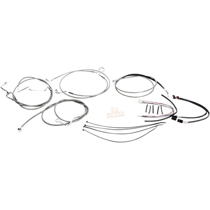Kit de instalación de manillar XR - Kit de instalación de manillar XR - Perchas para monos de 12"-14" - FLTRX '15 - Acero inoxidable