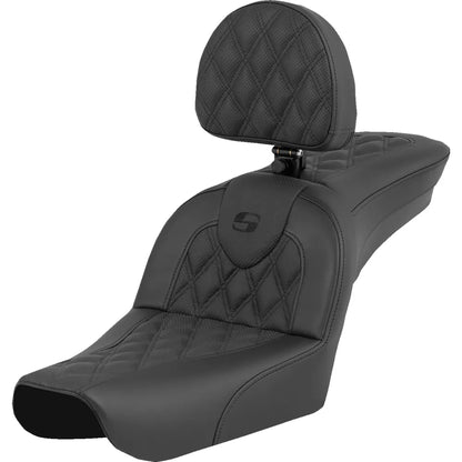 Asiento RoadSofa™ - Asiento RoadSofa™ - Costura de celosía - con respaldo para el conductor - FXDWG '04-'05