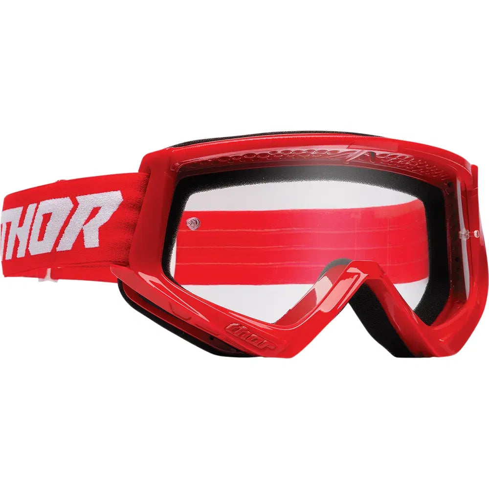 Youth Combat Goggles - Racer - Red/White