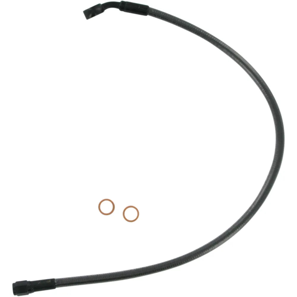Kit de línea de freno delantero trenzado sin ABS Designer Series - Línea de freno - 10 mm - 35° - 19" - Black Pearl