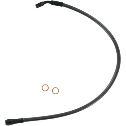 Kit de línea de freno delantero trenzado sin ABS Designer Series - Línea de freno - 10 mm - 35° - 19" - Black Pearl