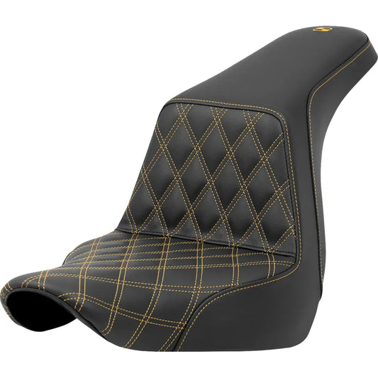 Asiento elevado con costura de celosía - Asiento elevado - Costura de celosía delantera - Costura dorada - FXLR/FLSB '18-'24