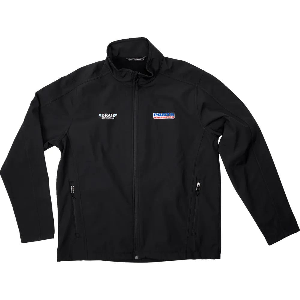 Chamarra Softshell Parts Unlimited/Drag Specialties - Chamarra Softshell Parts Unlimited/Drag Specialties - Negra - Pequeña