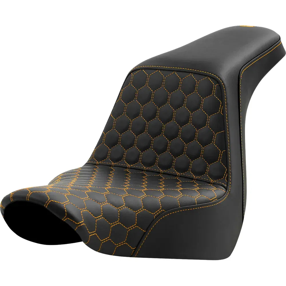 Asiento elevado tipo panal - Asiento elevado - Panal - Costuras doradas - FL/FX '18-'24