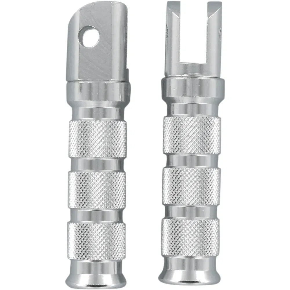 Front Footpegs - Silver - Kawasaki