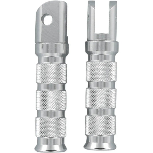 Front Footpegs - Silver - Kawasaki