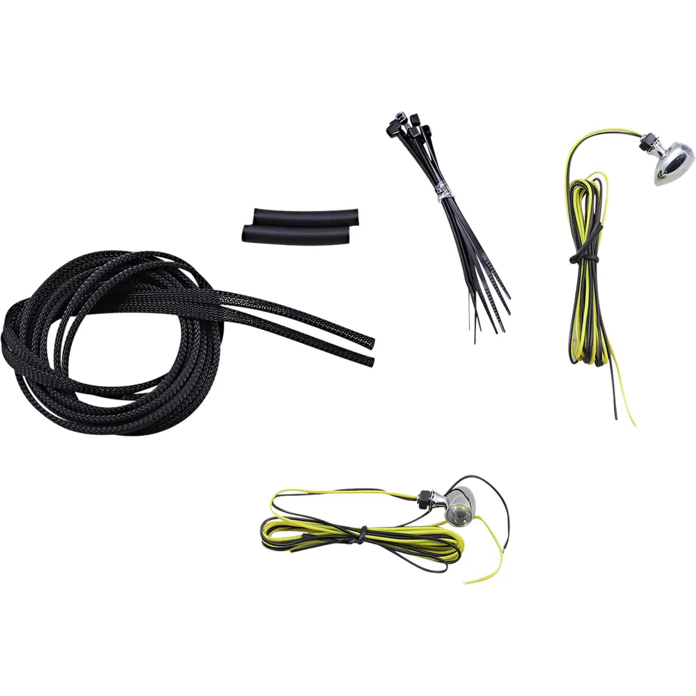 Micro Turn Signals - Amber -Chrome
