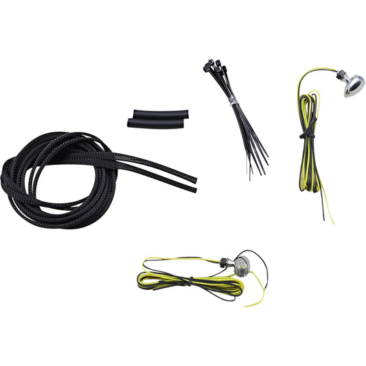 Micro Turn Signals - Amber -Chrome