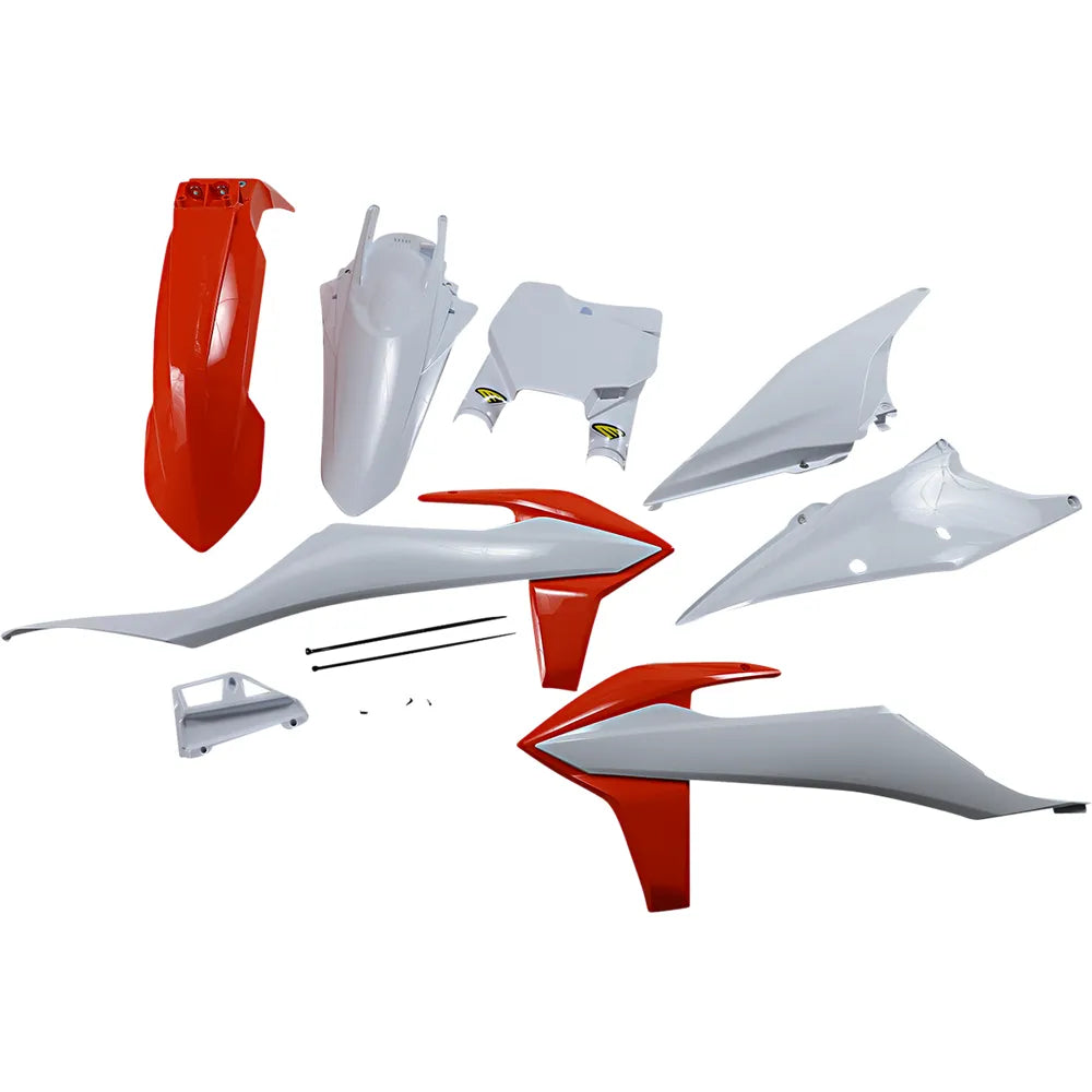 Plastic Body Kit - OEM Orange/White - KTM