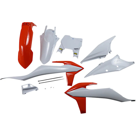 Plastic Body Kit - OEM Orange/White - KTM