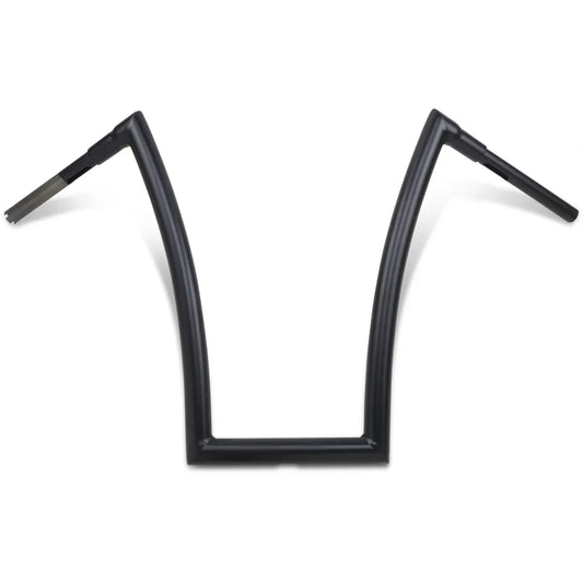 Flat Black 1-1/2" Strip Handlebar with 20" Rise