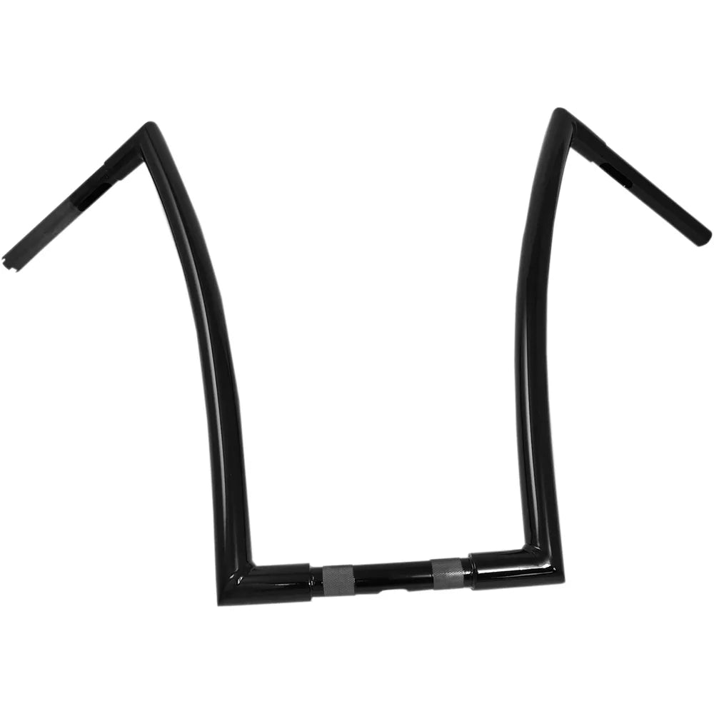 Black 1-1/4" Strip Handlebar With 20" Rise