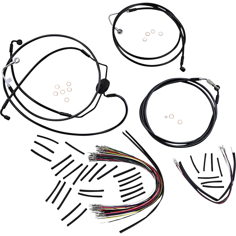 Kit de instalación de manillar XR - Kit de instalación de manillar XR - Colgadores Ape de 12"-14" - FLTRSE '09-'12 - Negro