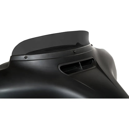 Parabrisas con alerón Batwing - Protector de alerón - 3" - Humo negro oscuro - FLH