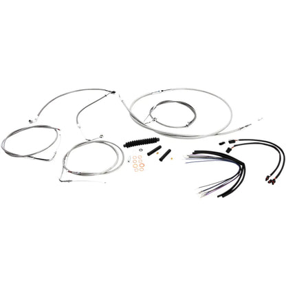 Kit de instalación de manillar XR - Kit de instalación de manillar XR - Perchas para monos de 12"-14" - FLS '11-'14 - Acero inoxidable