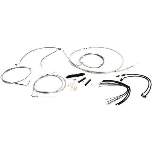 Kit de instalación de manillar XR - Kit de instalación de manillar XR - Perchas para monos de 12"-14" - FLS '11-'14 - Acero inoxidable