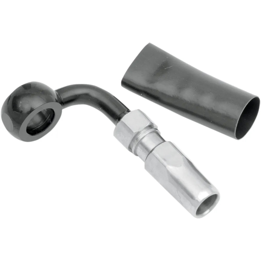 BYO® Banjo para construir tu propio con accesorio - Banjo de freno BYO - 10 mm-90° - Negro