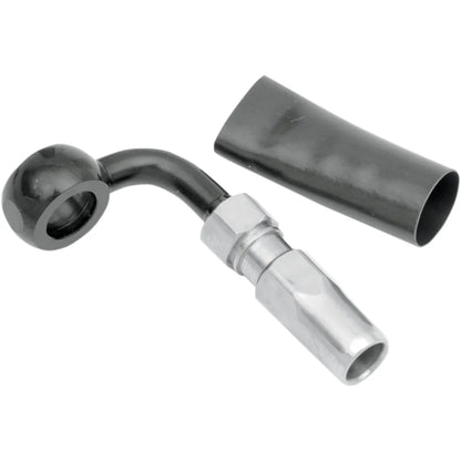 BYO® Banjo para construir tu propio con accesorio - Banjo de freno BYO - 10 mm-90° - Negro
