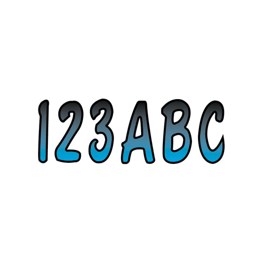 I.D. Sticker Kit - 200 Series - Blue Gradation