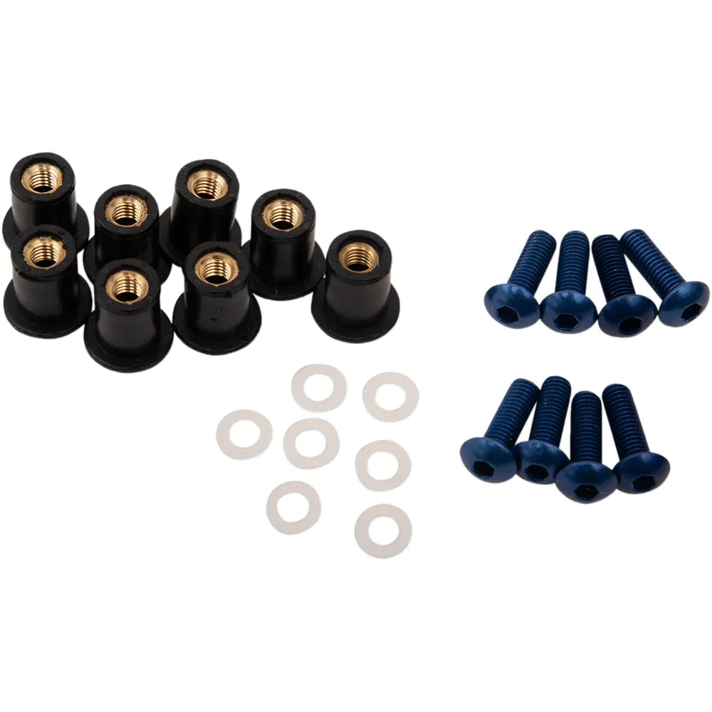 Kit de tornillos para parabrisas - Kit de tornillos para parabrisas - Azul