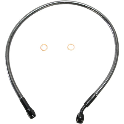 Kit de línea de freno delantero específico ABS de longitud alternativa Designer Series - Línea de freno - 10 mm-35° - 24" - Black Pearl