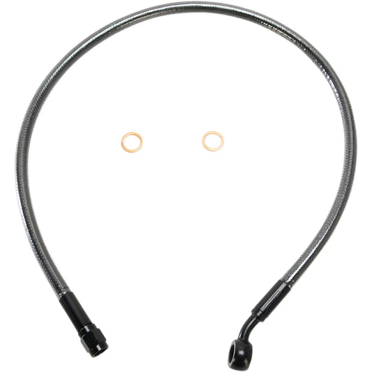 Kit de línea de freno delantero específico ABS de longitud alternativa Designer Series - Línea de freno - 10 mm-35° - 24" - Black Pearl