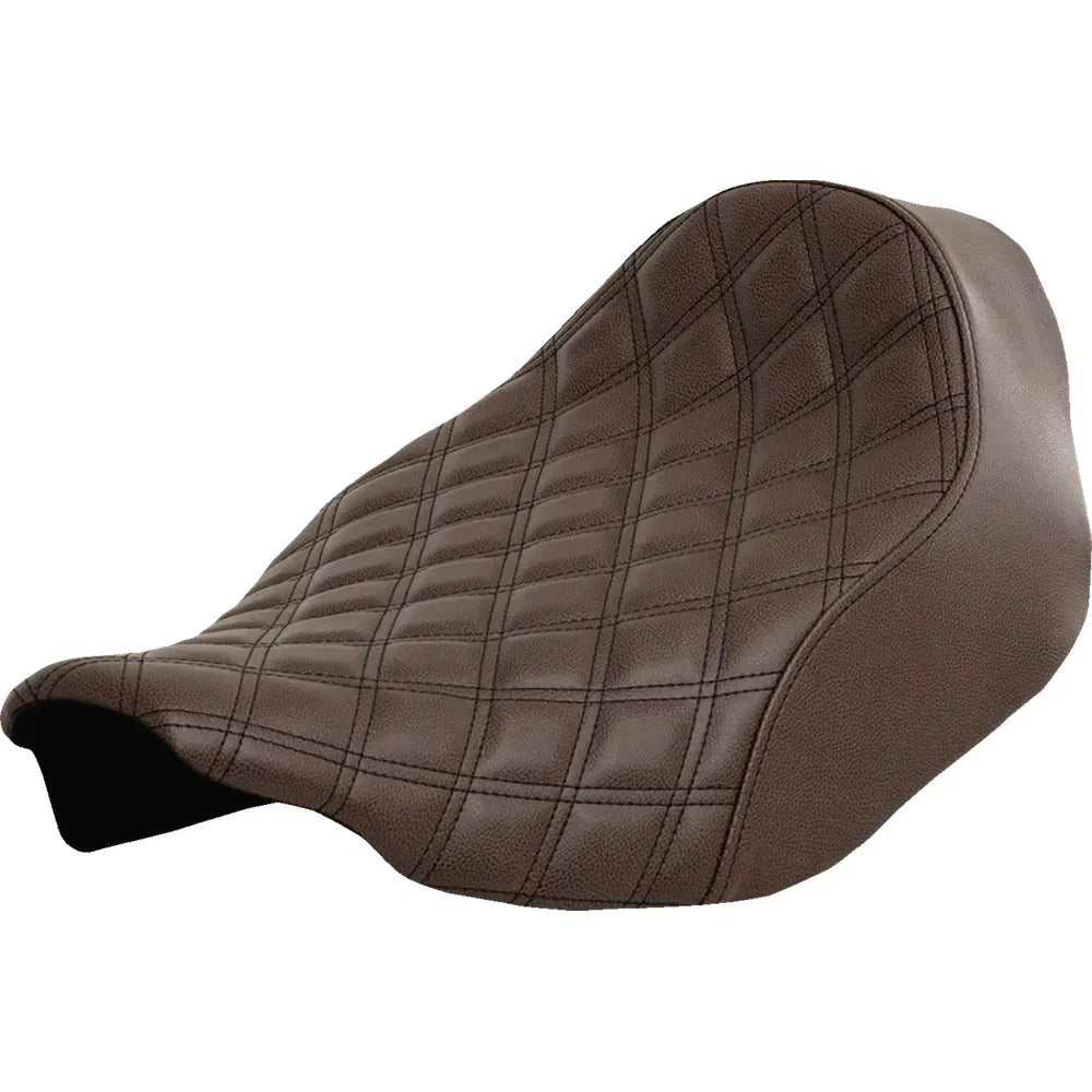 Asiento individual Renegade - Asiento individual Renegade - Cosido en celosía - Marrón - FLT/FLH '23 -'24