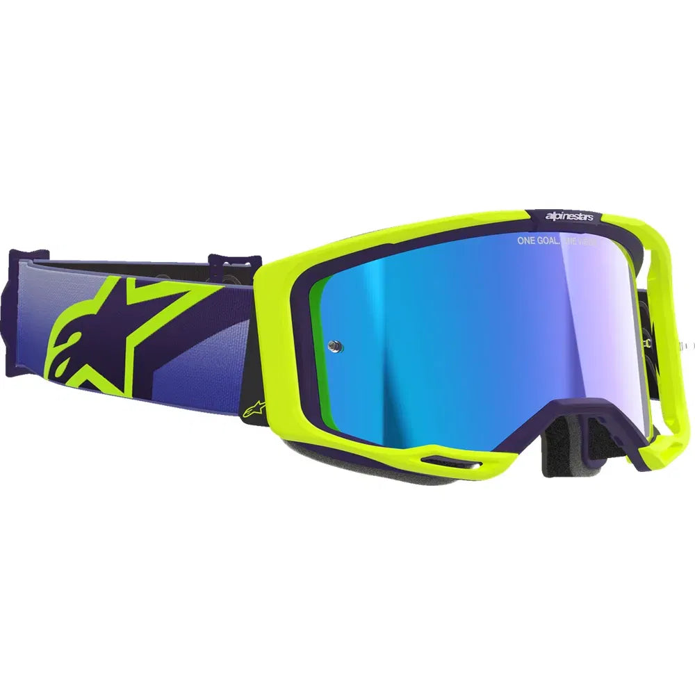 Lentes Vision 8 Corp - Lentes Vision 8 - Corp - Púrpura/Amarillo Fluo - Lente Azul Espejo