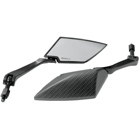 Clear Lens Mirror - Carbon Fiber/Black