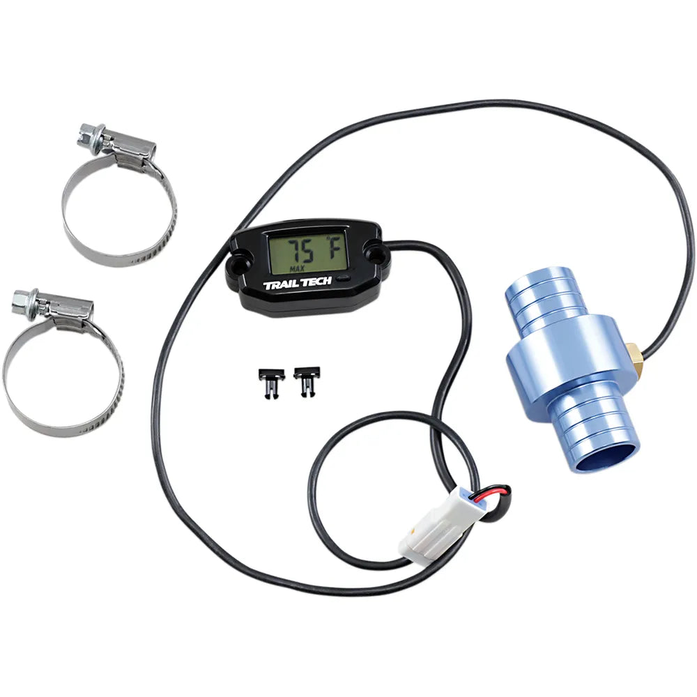 Universal Temperature Meter - Surface Mount - Black - 22 mm
