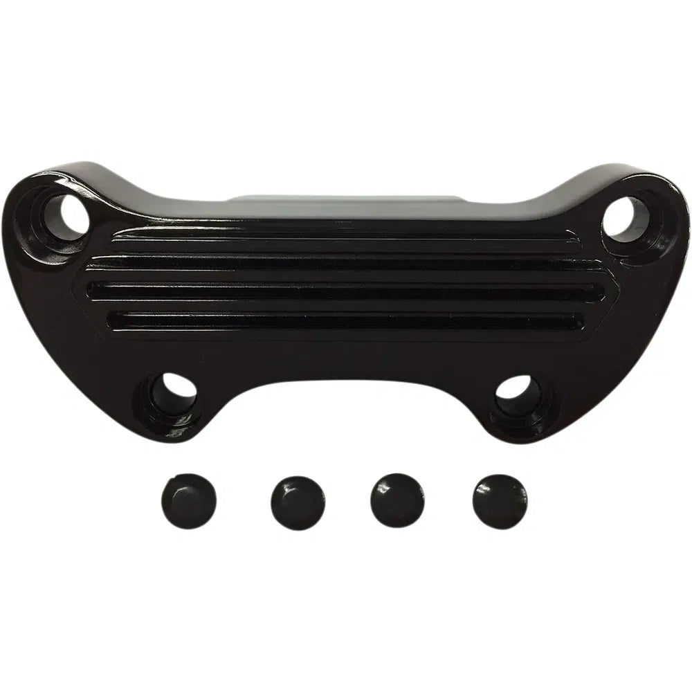 Abrazadera de Manillar Finned Negro
