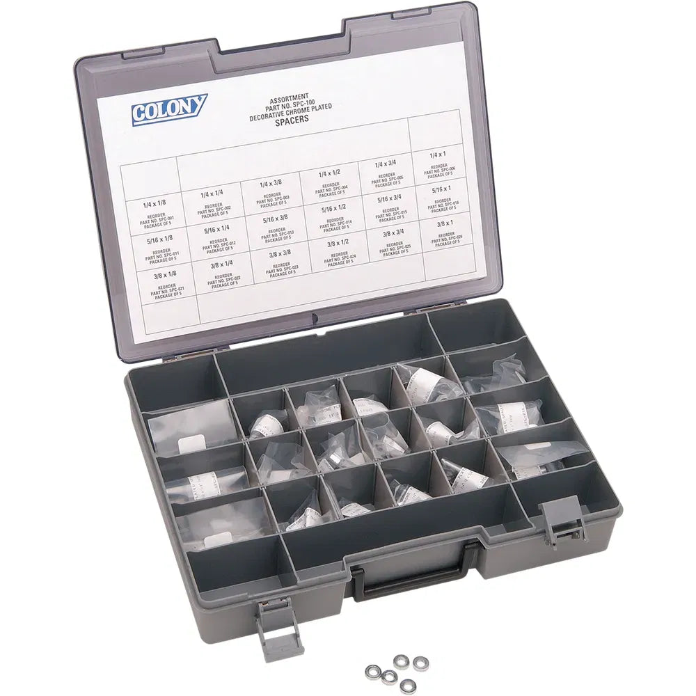 Spacer Kit Chrome 1/4" - 3/8"