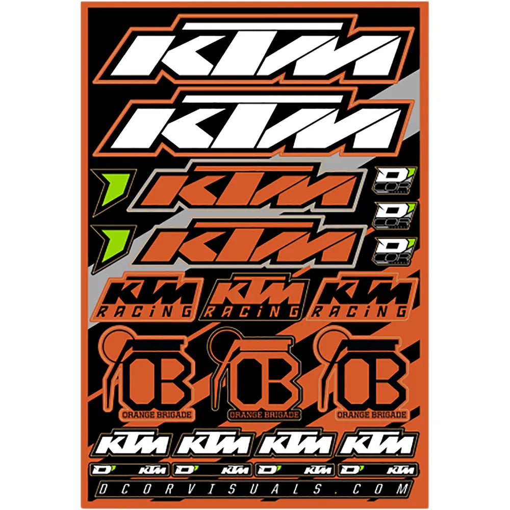 Decal Sheet - KTM