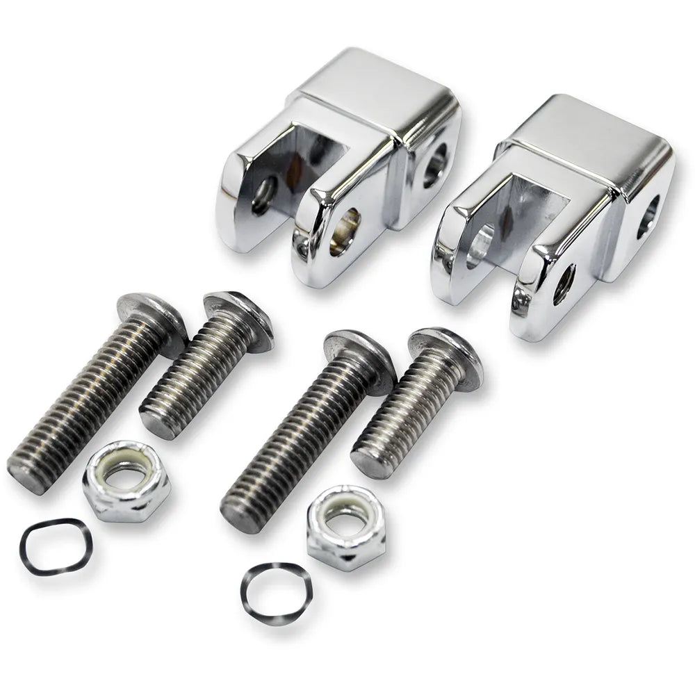 Male Footpeg Adapters - Chrome