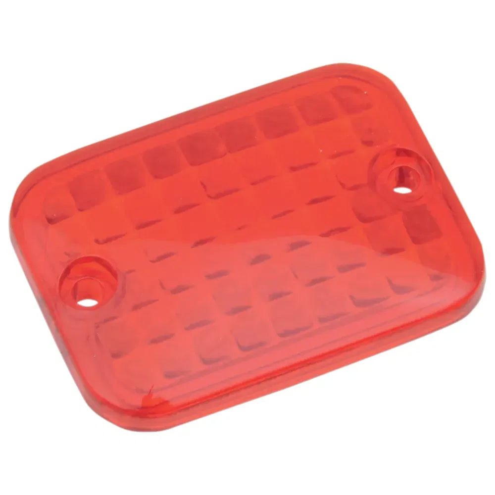 Replacement Mini Rectangular Lens - Red