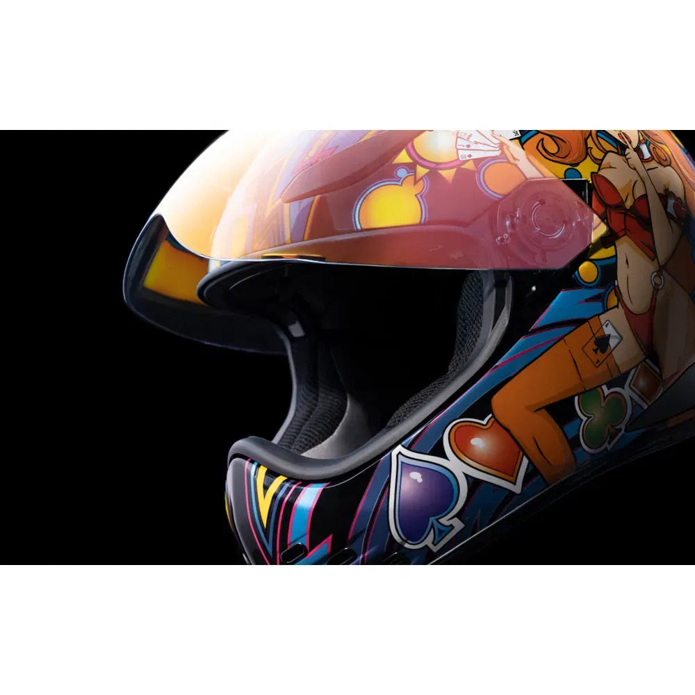Casco ICON Domain Lucky Lid 4 - Rojo